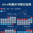 [중국여행 정보] 중국의 2014년 휴일 일정 이미지