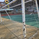 부상초등학교 | 경북 김천시 00초등학교 운동장 축구골대 도색 및 그물교체 및 보호대 설치 작업후기