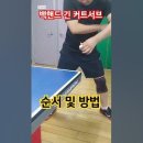 백핸드 킨 커트서브 방법 이미지