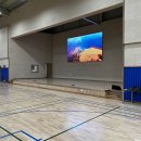 효동초등학교 실내 체육관에 설치한 led 엘이디 디스플레이, LED 엘이디 전광판 스크린, DS LED 이미지