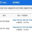 [전북대 언어교육부 신신토익 750+반 성적후기] 공백에도 불구하고 765로 토익졸업! 이미지