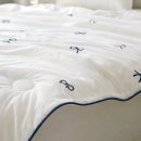 모던이불 | 바자르 냉감이불 모던리본 후기, 에어컨 아래서 부드럽고 시원한 여름 차렵이불