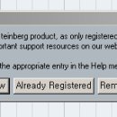 Cubase5 실행중에 register Now 창은? 이미지