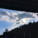 미평로 고가도로 밑에서 촬영한 구름 이미지