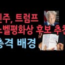 민주, 트럼프 노벨 평화상 후보 추천...주변에서 나도는 충격 배경설 ﻿성창경TV 이미지