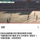 2023서울특별시축구협회장바축구대회 결승전 LIVE중계 목동중vs문래중 오후3시 이미지