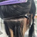 검정 염색하고 더 자연스럽게! 20인치 달비모 붙임머리 홍대붙임머리