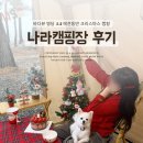A4 | 대부도 나라캠핑장 후기, 바다뷰 명당 A4 애견동반 크리스마스 캠핑