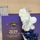 중앙장식 | 제주 동중 졸업식 장식 후기｜강당 포토존 &amp; 중앙현관 포토존 세팅