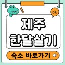 동명카서비스 | 제주한달살기 - 숙소 정하기 (숙박료 비교 및 추천)