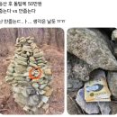 등산 후 돌탑에 50만원 줍는다 vs 안줍는다 이미지