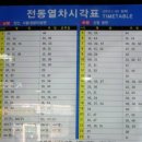 쌍용역(나사렛대역) 2011. 1. 10 기준 전철시간표 이미지