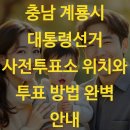 세븐일레븐 계룡엄사중앙점 | 충남 계룡시 대통령선거 사전투표소 위치와 투표 방법 완벽 안내