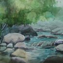 수채화 그리기 이미지