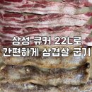 비스포크 삼겹 | 삼성 비스포크 큐커 22L 멀티오븐 에어프라이어로 삼겹살 구워본 후기, 최적 온도는 바로 이것! 요리...