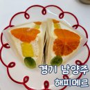 122 | 남양주 과일 산도 생크림 맛집 진접 카페 해피메르