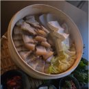 전골과  삼겹살 이미지