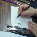 플러스펜 수채화 캘리그라피 이미지