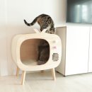 반짝이는 그루밍 하우스 | 고양이 숨숨집 추천: 가르르 TV 원목 고양이하우스로 펫테리어 완성