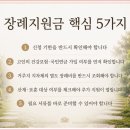 국가, 지자체, 보험공단 등의 장례지원금 지급 정보 이미지