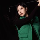 여성 겨울 골프웨어 벤제프 2023 F/W 패션 화보 아우터 모자 코디