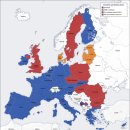통화- 유로화 사용지역( 유럽연합 16개국, 불참한 나라도 있음) 이미지