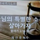 [특새 말씀2] 하나님의 특별한 소유로 살아가자 이미지