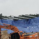 ﻿폭우에 경북 곳곳서 '와르르'…재난이 된 '태양광 시설' 이미지