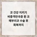 미플러스성형외과의원 | 코 건강 지키기 비중격만곡증, 휜 코, 매부리코 수술 후 회복까지!