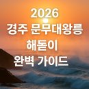(주)이삭렌터카 | 2026 경주 문무대왕릉 해돋이 완벽 가이드
