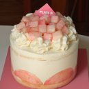 용산-109 | 신용산] 레터링 가능한 생과일 케이크 플디 케이크하우스 용산점｜클래식 복숭아 미니 내돈내산 솔직후기