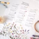 정원 꽃을 수놓는 프랑스자수 | 2026년 프랑스자수 달력 &#34;야생화 정원&#34;