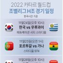 2022 카타르월드컵 H 조 경기일정(한국시간기준) 이미지