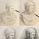 기초 데생과 수채화 이미지