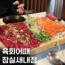 연어어때 | [잠실새내역 맛집] 육회어때ㅣ한우육회+연어사시미 후기