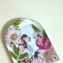 메이플레르 | 부케 말리기 선물, 로즈메이플레르 아치형 레진 액자 후기 (택배 제작 / 가족사진 활용)
