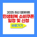 민생회복 소비쿠폰 신청방법(+금액 확인)