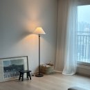 ~거실 무드 바꾸기~ ff collective 볼 플로어 램프 &amp; Zara home 쉬어 커튼 / 스몰 스툴 블랙 후기