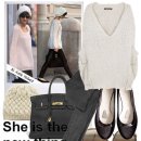 ☞‥[코디] Roberto Cavalli Slouchy cashmere sweater &amp; Hermès Birkin bag 이미지