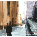 풍경수채화 이미지