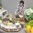 (9/16)오색 꽃송편 만들기 | [육아기록] 첫돌 집에서 셀프 돌잔치 후기 : 아기 돌상 차리기 w. 다이소 돌잡이 소품 상차림 메뉴 떡...