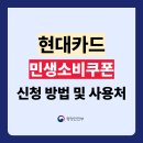 현대M마트 | 현대카드 민생지원금 소비쿠폰 신청 후기 및 사용처 찾기 (5분만에 끝내기)