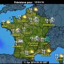 요즘 프랑스의 날씨(일기예보) 이미지