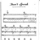 No Doubt / Don't speak 악보 이미지