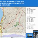 부산 금정산 (율리역4번출구~남근석~장골봉~제2금샘~미륵봉~고당봉~북문~죽전마을~현대가든식당) gpx [참고용] 이미지