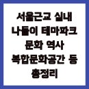 서울근교 실내 나들이 테마파크 문화 역사 복합문화공간 등 총정리