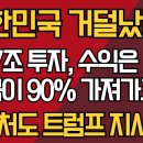 대한민국 거덜났다/457조 투자, 수익은 미국이 90% 가져가고 / 투자처도 트럼프 지시대로 해야 이미지