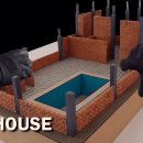 How to Make a reinforced CONCRETE HOUSE || BRICKLAYING || FINISHES 이미지