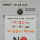 [보도자료] 제48차 조선일보 광고불매, 1위 삼성전자 2위 삼진제약 3위 삼성화재와 하나은행 이미지