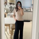 미스티 | 시에 이젤 하프 슬리브 가디건 후기｜미스티 로즈 착용, 여름 반팔 니트 코디 추천